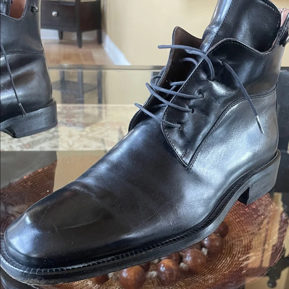 Versace Classic V2 Authentic Men's Black Leather Boots Size 42.5 (Men’s US 9.5)